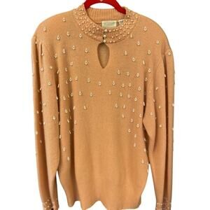 Apart Vintage Embellished Lambs Wool Sweater Size X-Large